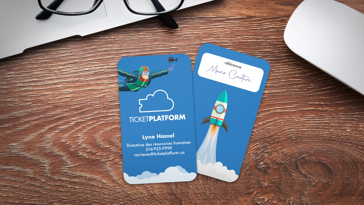 Ticket Platform - Cartes d'affaire